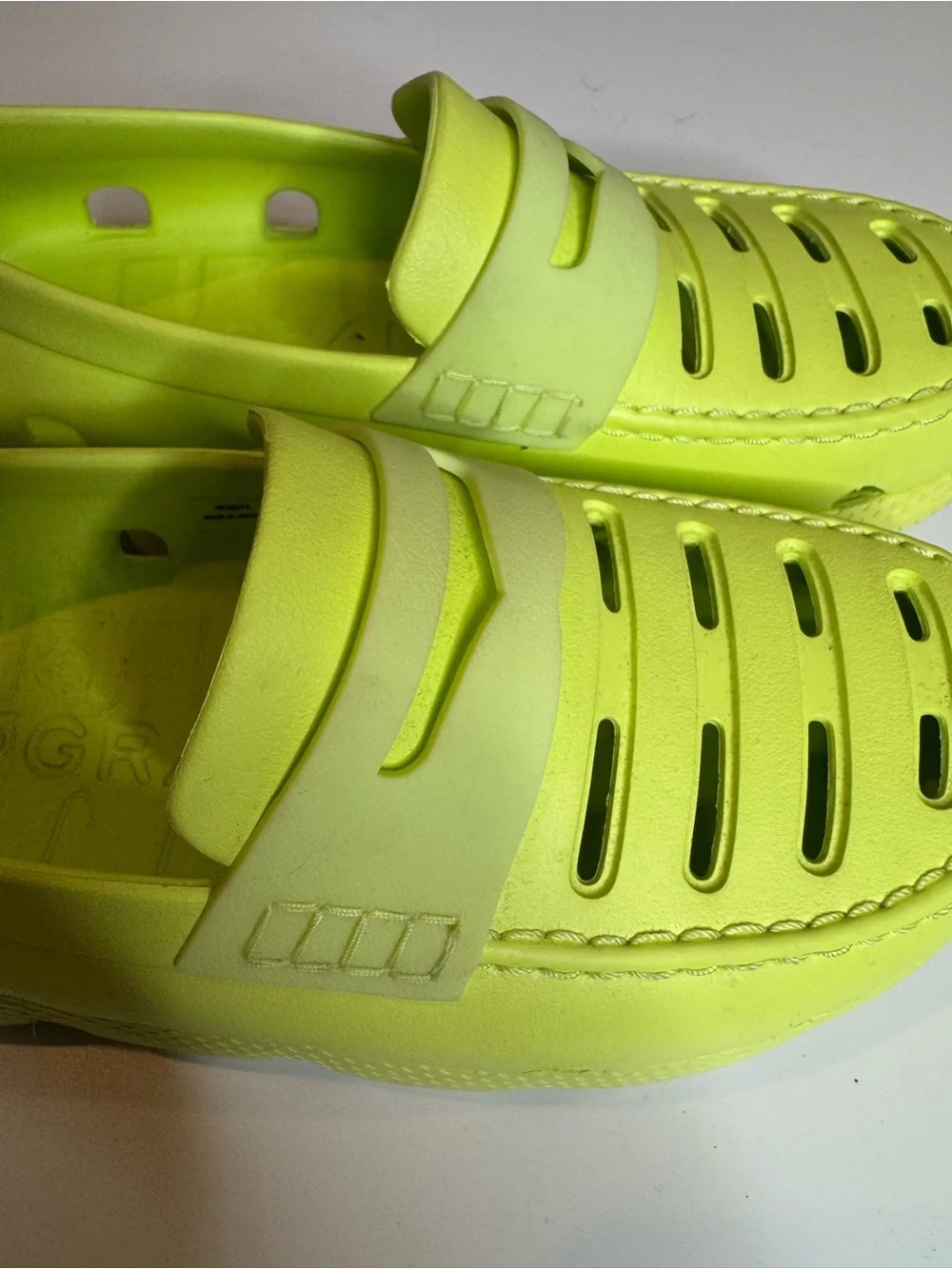 Cole Haan 4.Zerogrand All Day Shoes size 8 Sunny Lime Chunky Platform Loafer - Picture 8 of 8